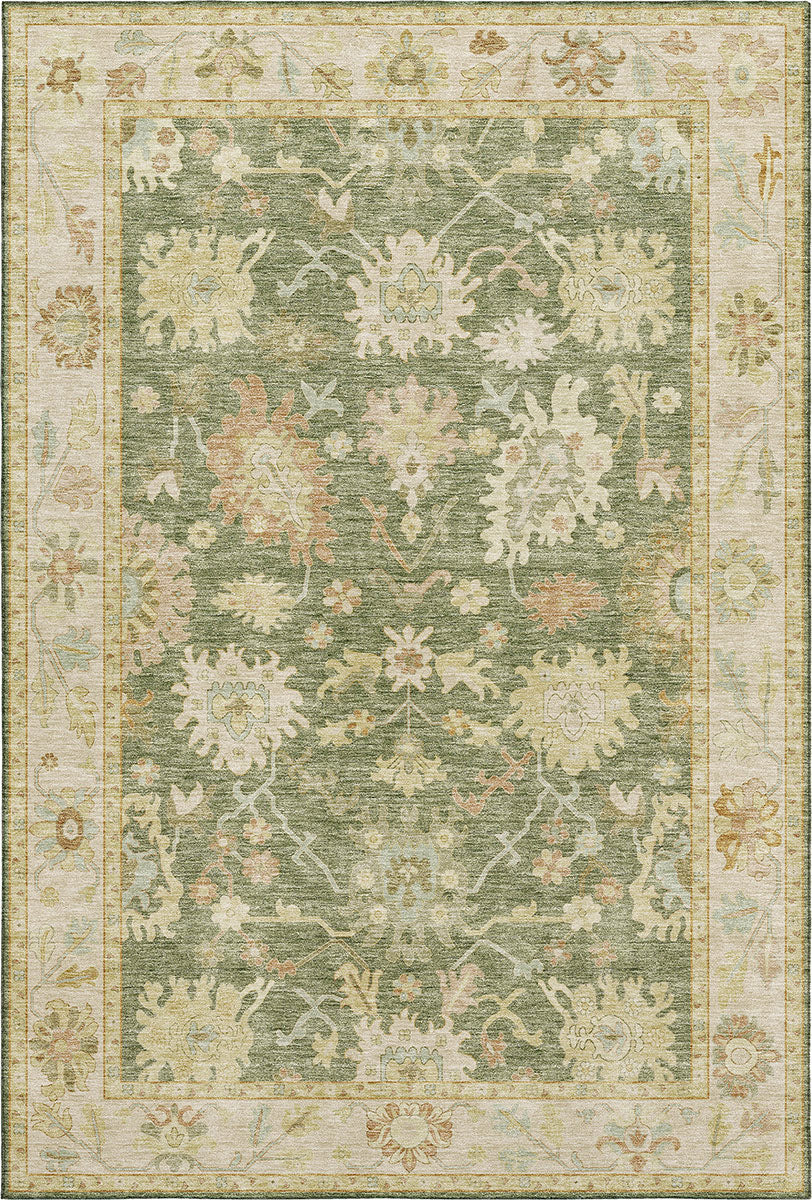 Chic sage green rug, perfect at Tacoma Furniture Consignment, exuding sophistication and style for any space.