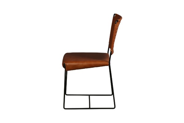 LeatherTallulah Dining Chair  17" x 23.5" x33.5"