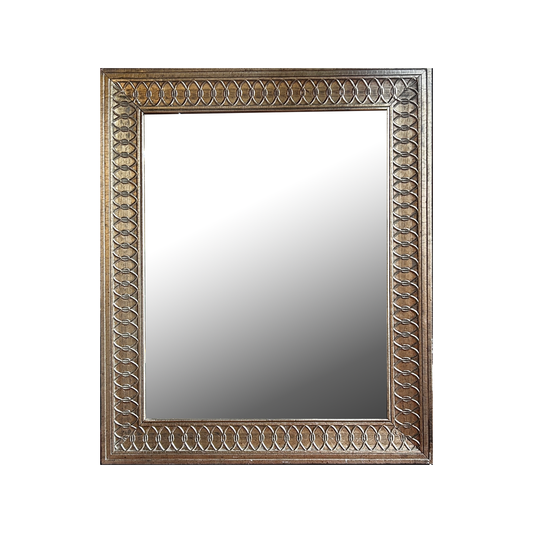 Medium Antique Silver Framed Mirror 29"x30"