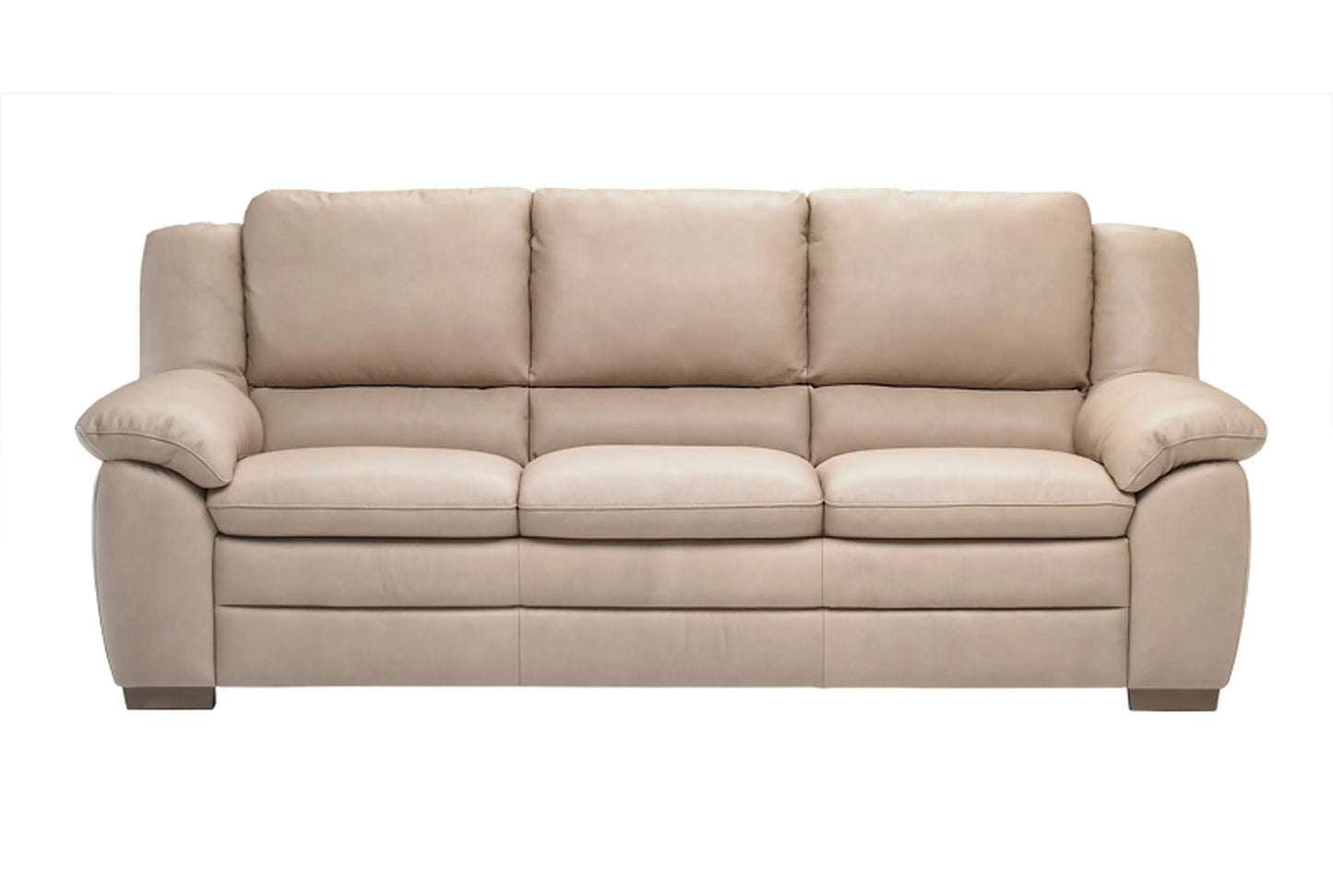 Natuzzi Italian Tan Suede Leather Absolute Comfort Sofa 91" X 37" X 37"
