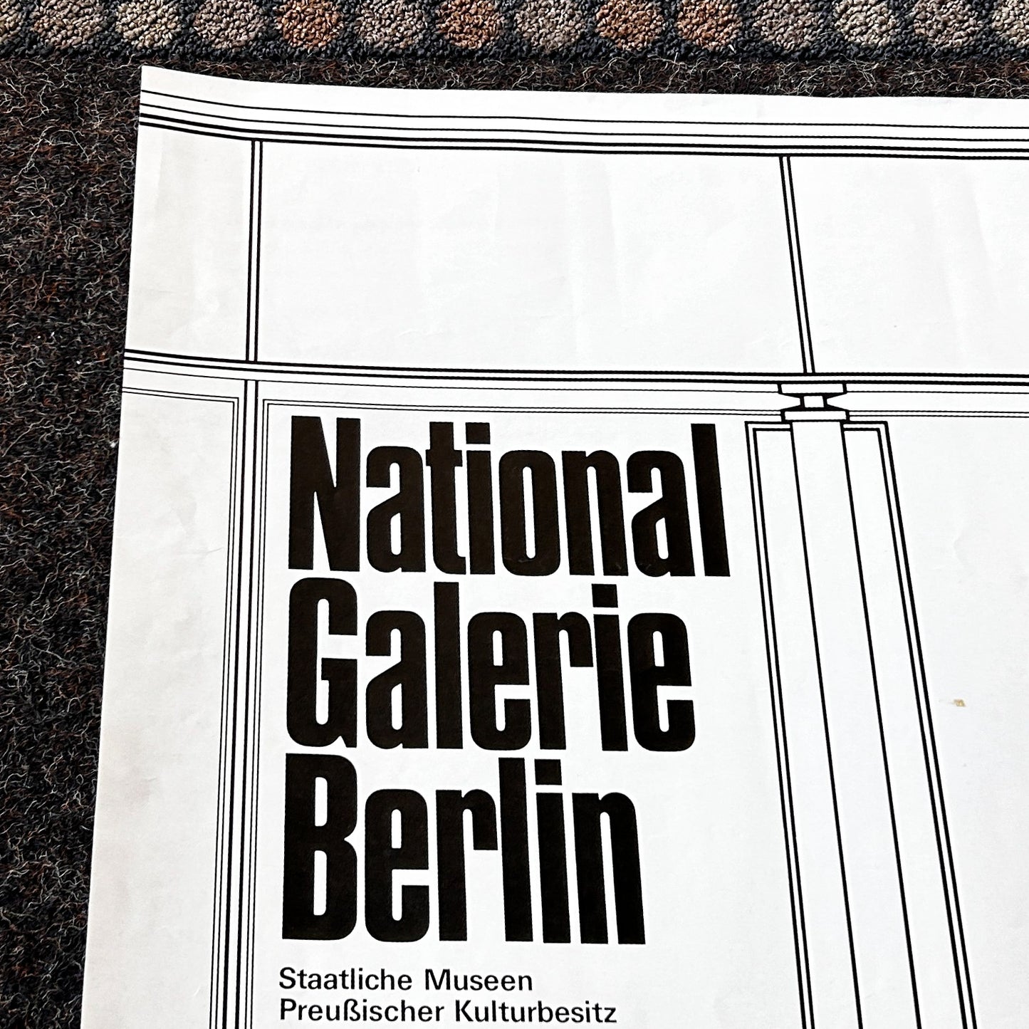 National Galerie Berlin Exhibition Poster Tetes Et Queue Calder 1965 (Very Rare) 33" X 23.5"