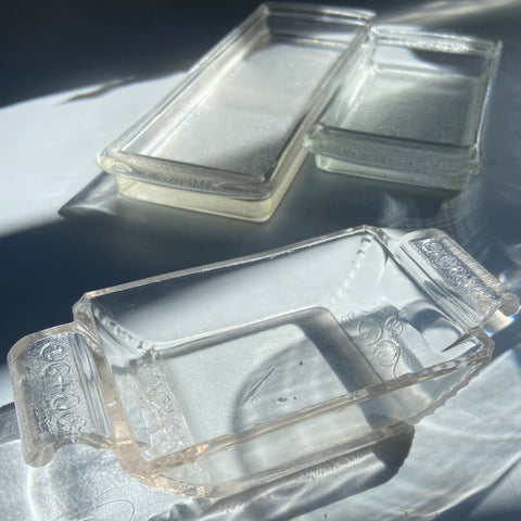 Assorted Glass Tray Set