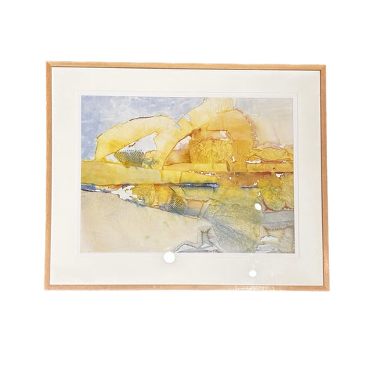 Framed Watercolor Painting by Ilse Reimnitz 31 x 38