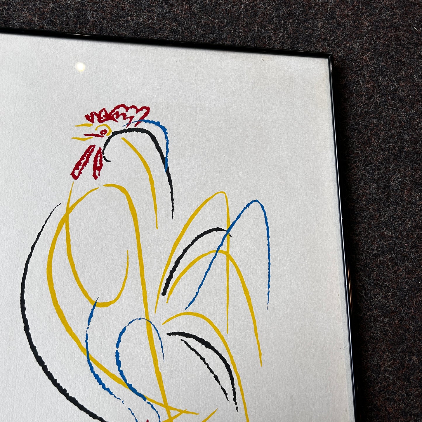 Picasso “Rooster” Serigraph 20" x 26"