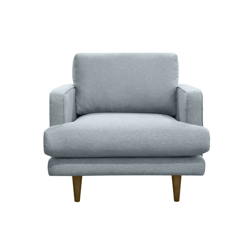 Athena Minx Grey Sky Accent Chair 34" x 39" x 35"