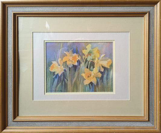 "Golden Daffodils" by Vera Beaumont Signed Edition Serigraph (2/200) 20"x24"