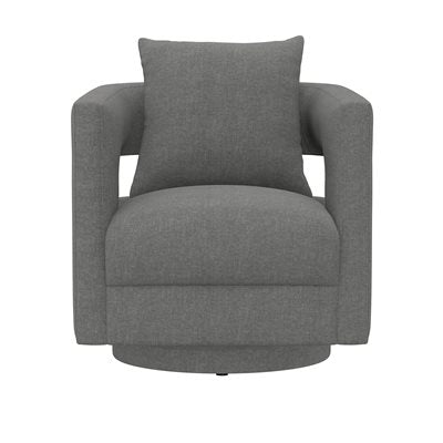 June Swivel Chair Grey 30" x 31" x 29"