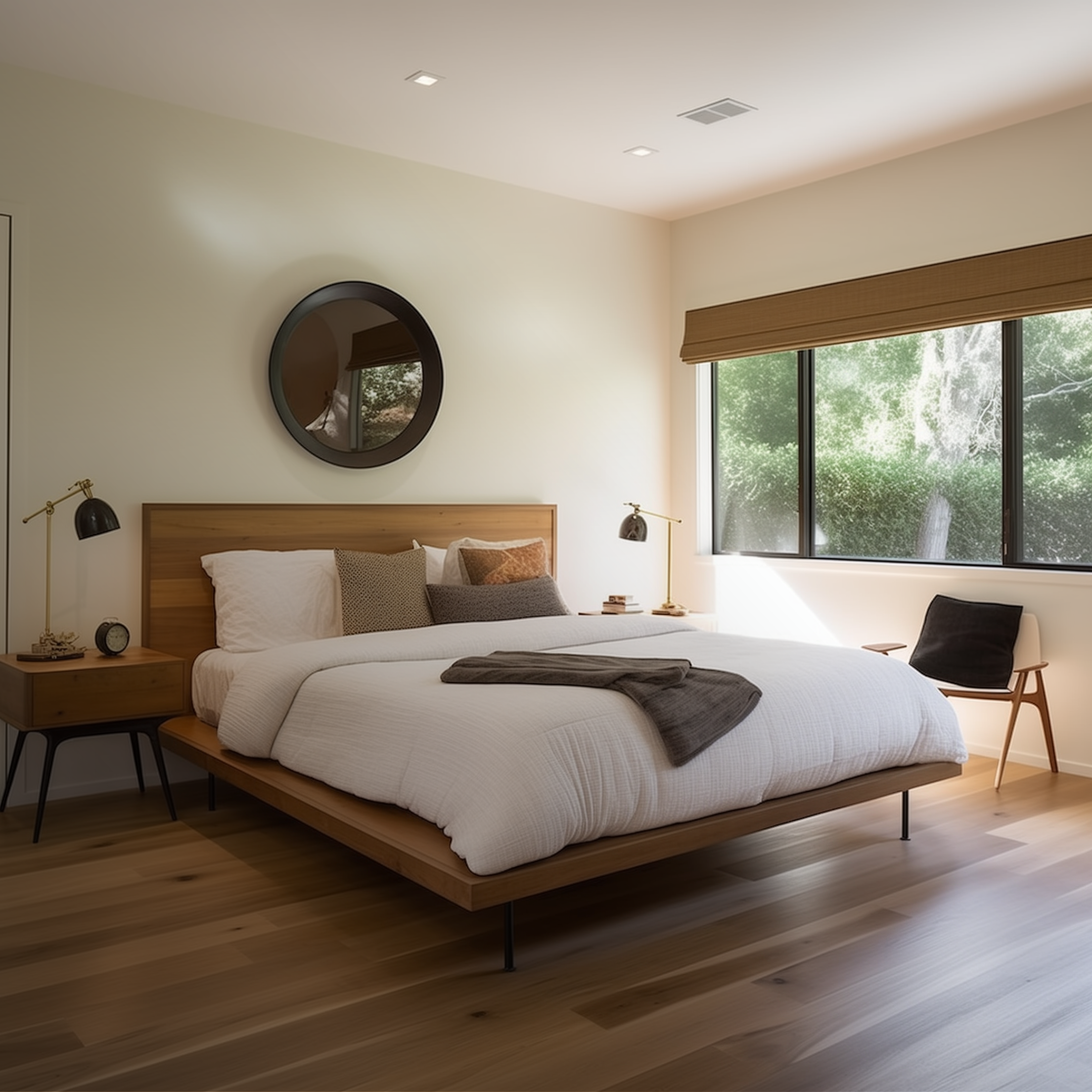 Discover a cozy bedroom oasis at our Tacoma, Washington store, featuring stylish bed frames, nightstands, and décor to create your dream retreat.