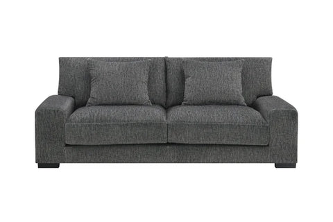 Big Cuddle Pewter Sofa 90"L x 39"W x 37"H