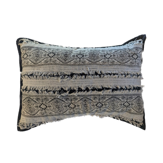 Vintage Threaded Accent Pillow 18" x 10"