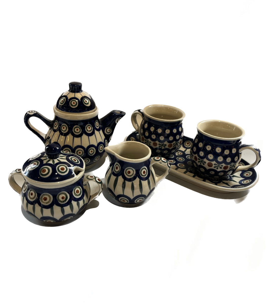 6 Pc Handmade Polish Tea Set