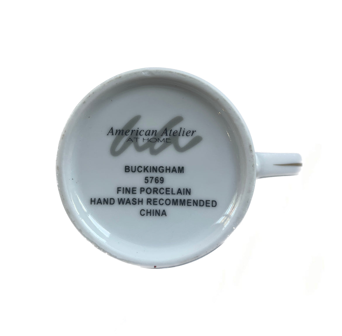 Buckingham by American Atelier Porcelain Coffee Cup 3"x4.25"