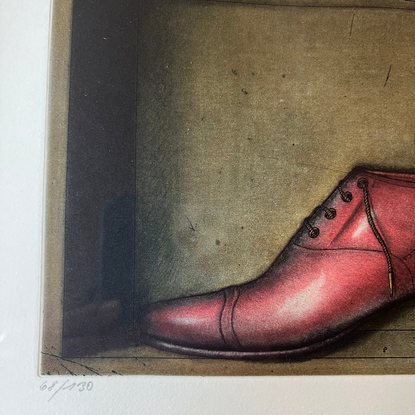 "Shoe" by Kurt Schonen Signed Print  16.75" x 14.75"