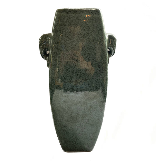 Ceramic Oriental Vase 12.5"x345"x3