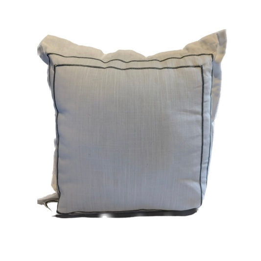 Elegant White Accent Pillow 14.5 x 14.5