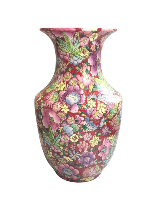 Chinese Porcelain Rose Vase