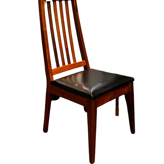 Walnut Office Chair, Mid Century  39 x 18 15