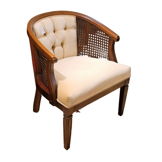 Vintage Dr. Kincaid Chair Co. Rattan Armchair 23.5” x 30” x 18”