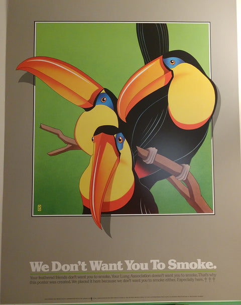 Daniel Gilbert, "Toucans" NO SMOKING (20w x 26t)