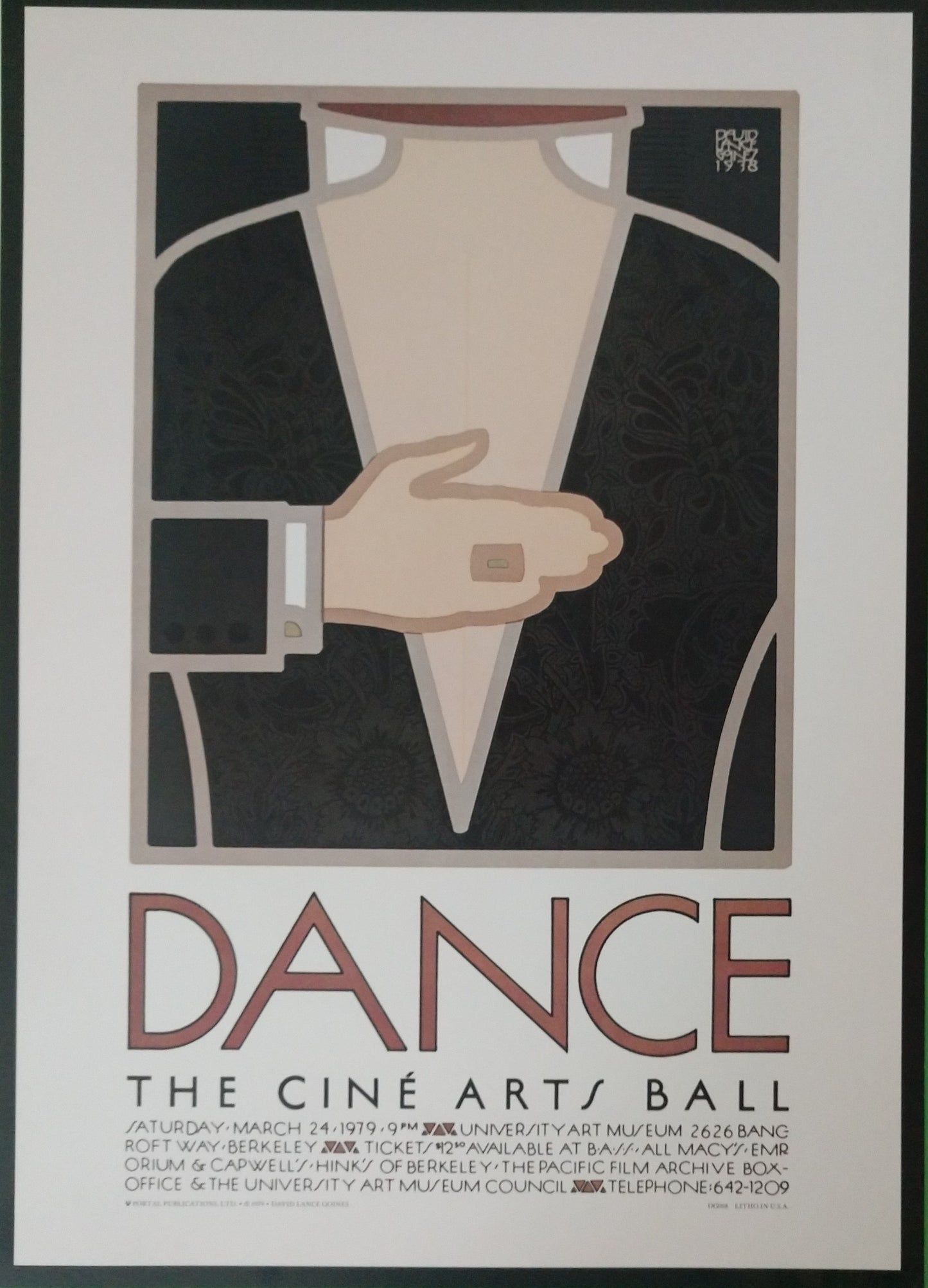 David Lance Goines "Dance" 1979 (20w x 28t)