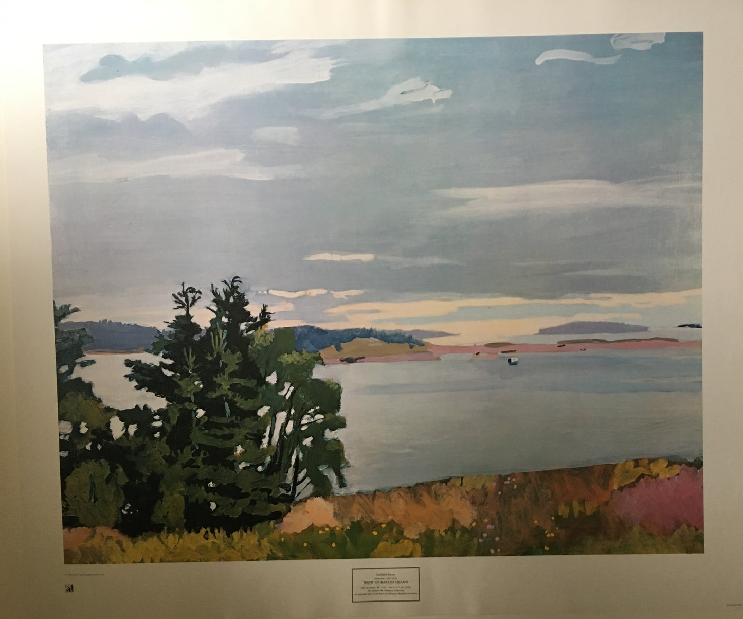 Fairfield Porter View of Barred Island 1980 (34w x 29t)
