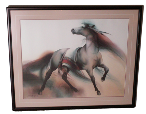 Limited Signed Serigraph "Free Spirit" by Melinda M. Cowdery 34" x 36"
