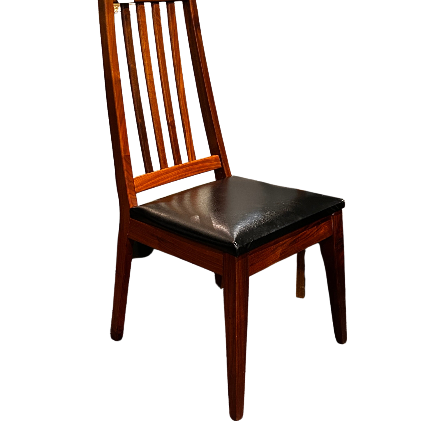 Walnut Office Chair, Mid Century  39 x 18 15