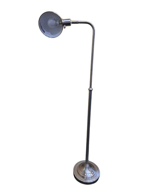 Sleek Silver Lamp 17” x 52”