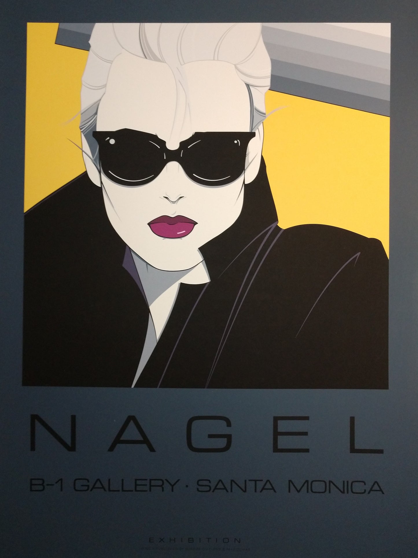 Patrick Nagel Serigraph Santa Monica Exhibition 1985 (24w x 32t)