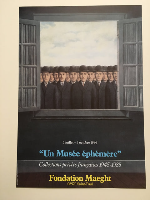 Rene Magritte "Un Musee Ephemere" 1986 (19.75w x 28.5t)