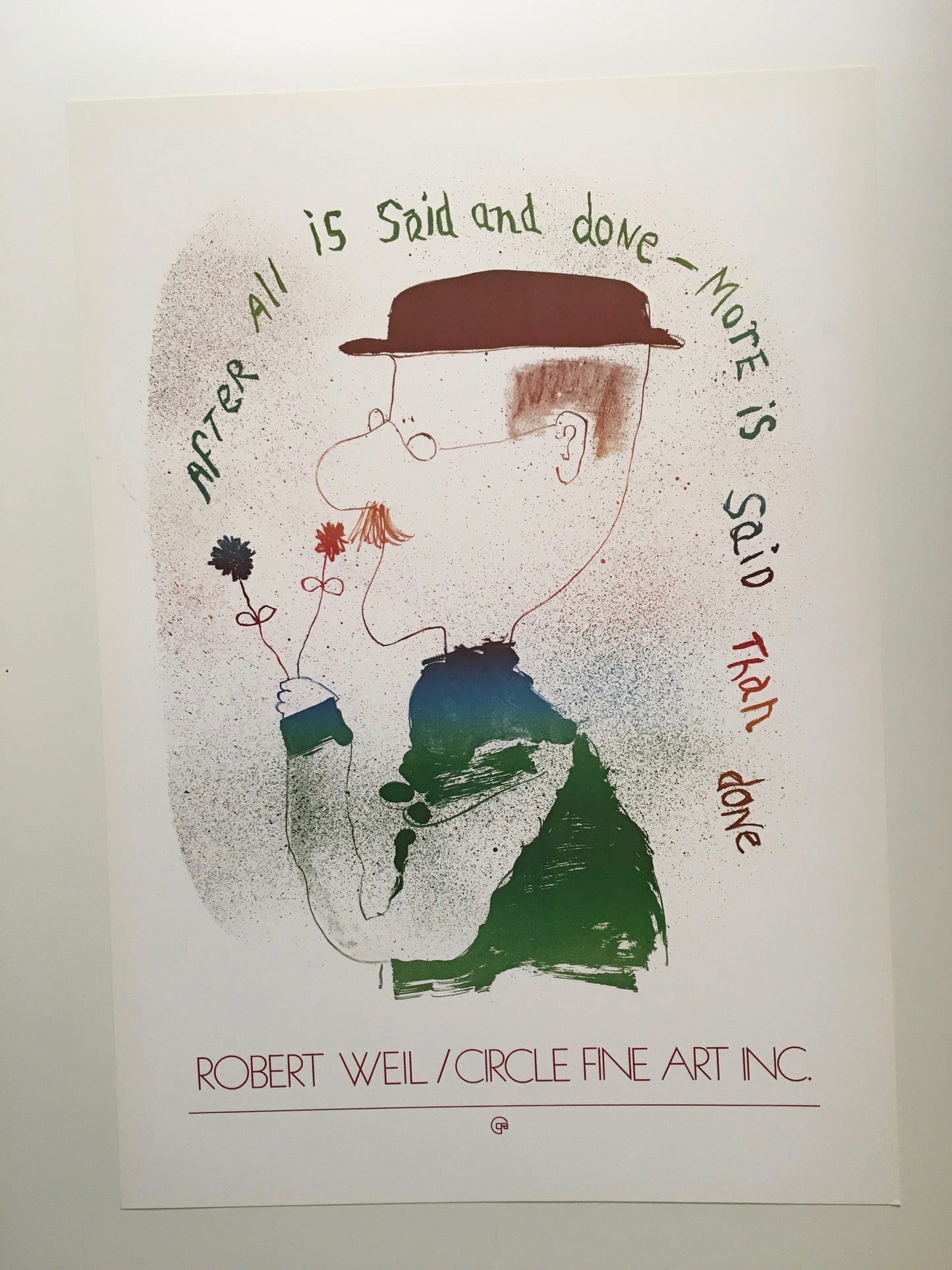 Robert Weil "After All I Said and Done" (19w x 27t)
