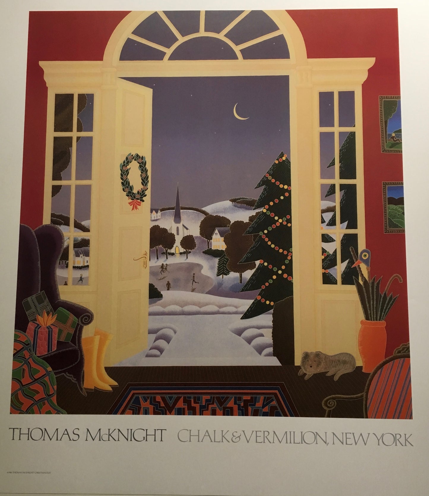 Thomas McKnight "Christmas Eve" 1986 (27w x 31t)