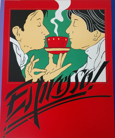 Tim Girvin "Espresso" 1981 (16w x 20t)