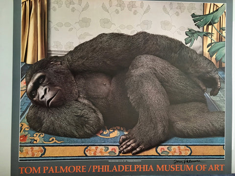 Tom Palamore Signed "Reclining Nude Gorilla" Poster (29w x 24t)