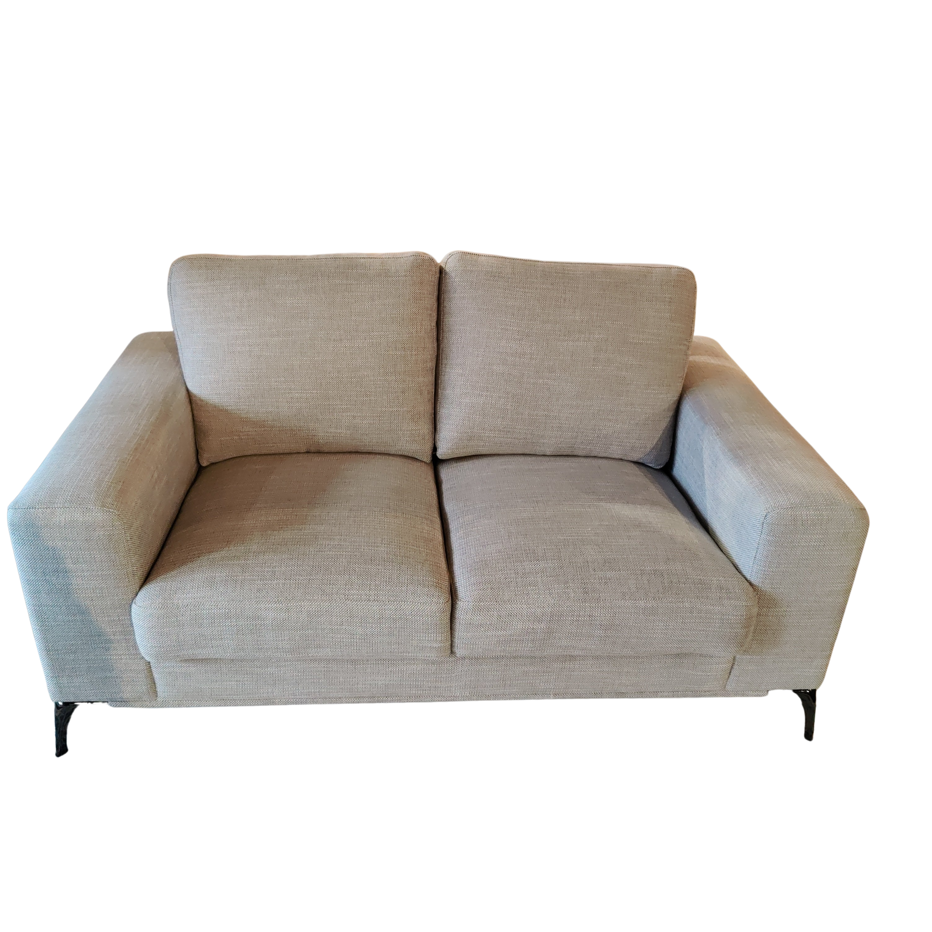 comfortable and well build modern loveseat, sleek and minimalistic design. 
