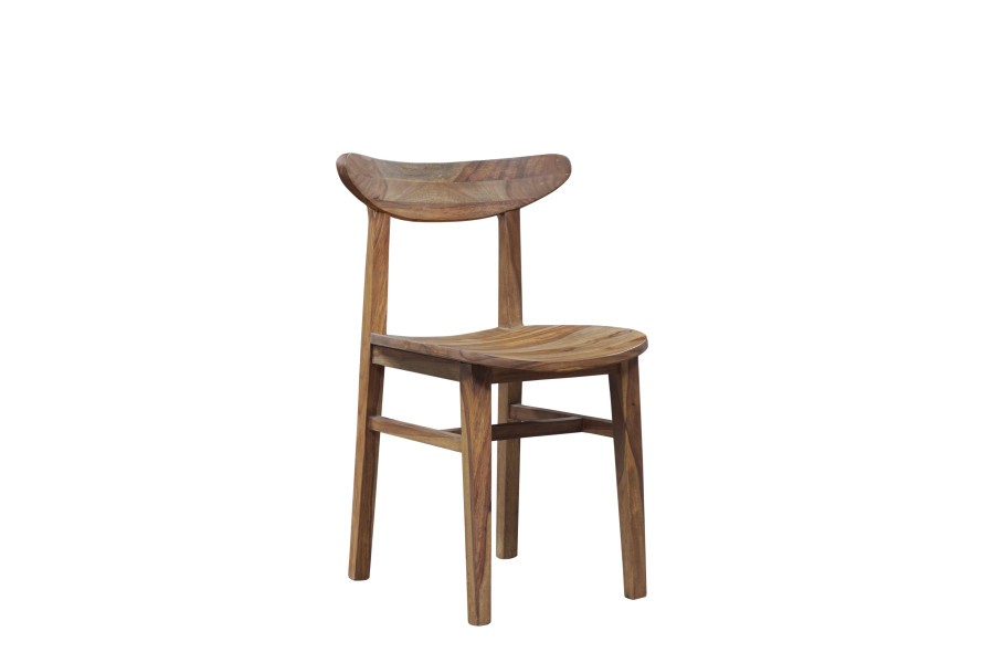 natural grey looking wood raw wood dining chair