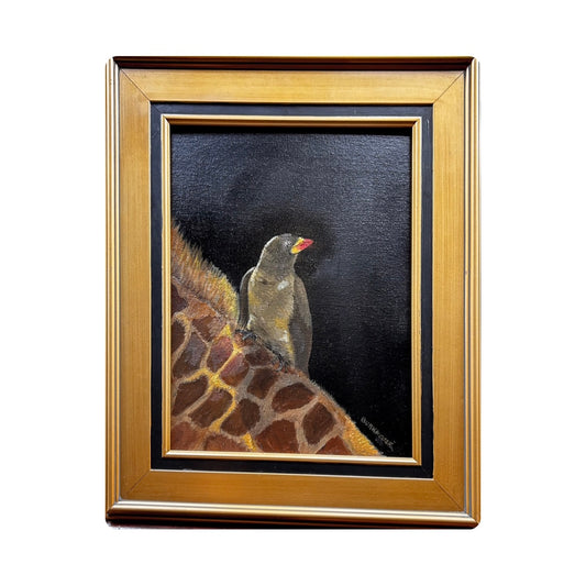 "Giraffe Taxi"  by Lynda Burkhouse 17" x 19"