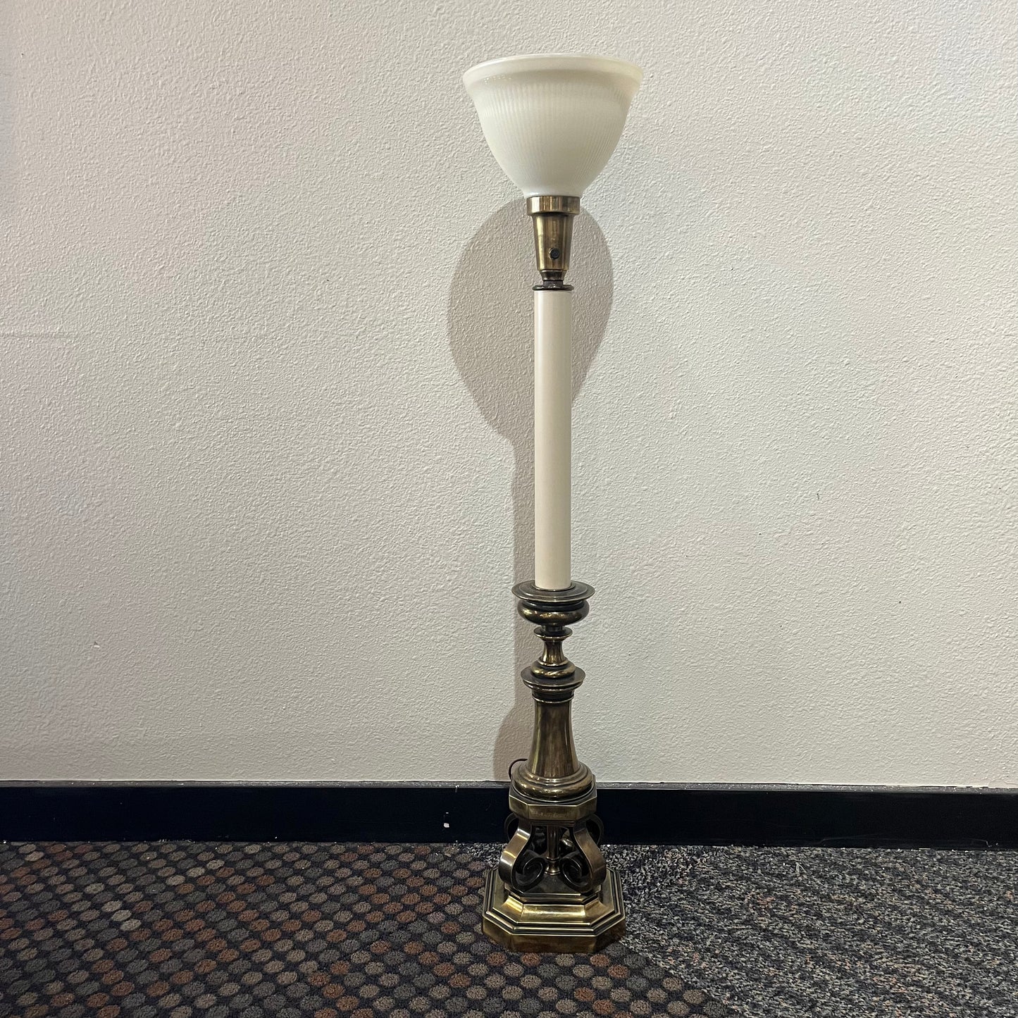 Vntg Oversized Brass Stiffel Lamp 41”x18"