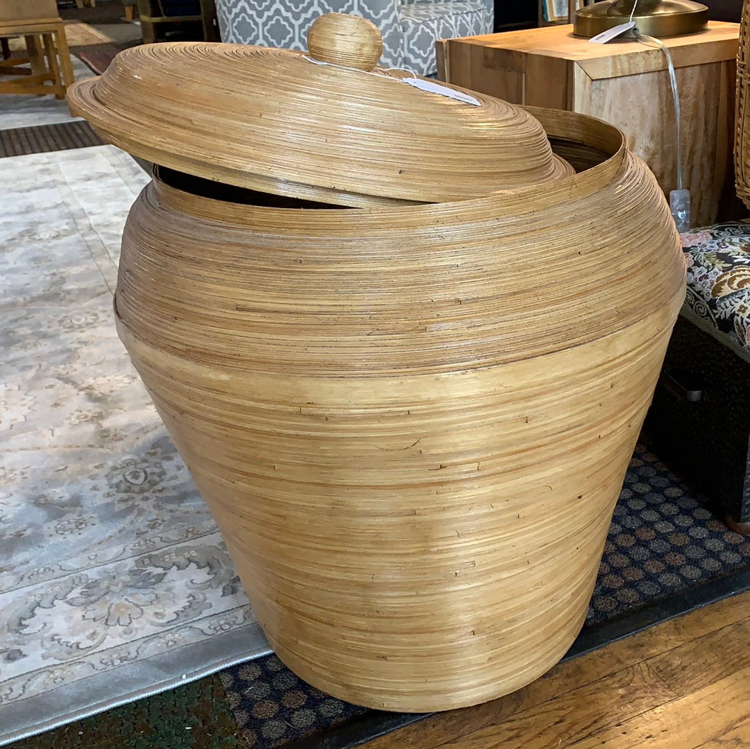 Lidded Wood Pot