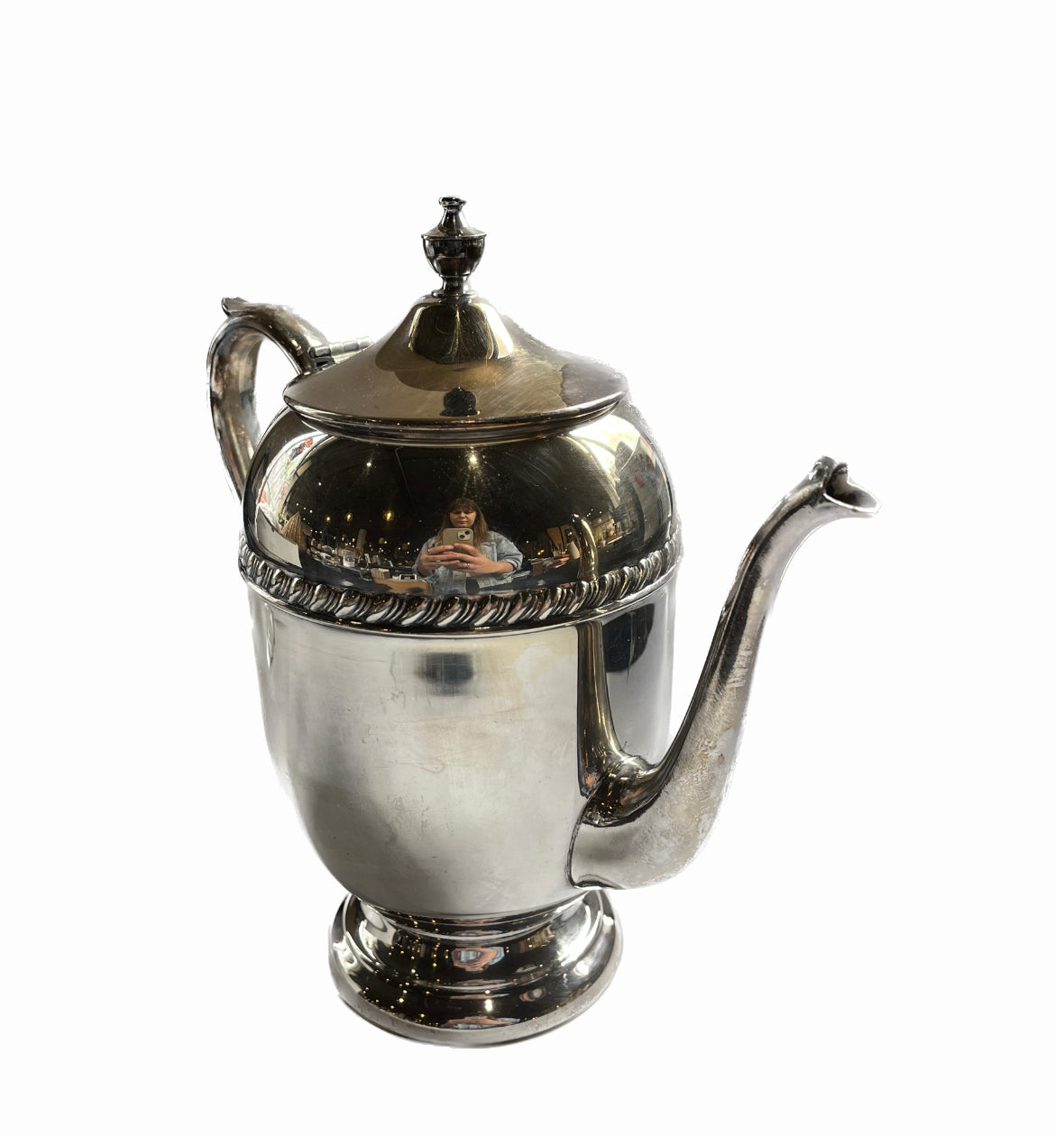 Silver Plated Coffee Pot 8.5"x9.5"