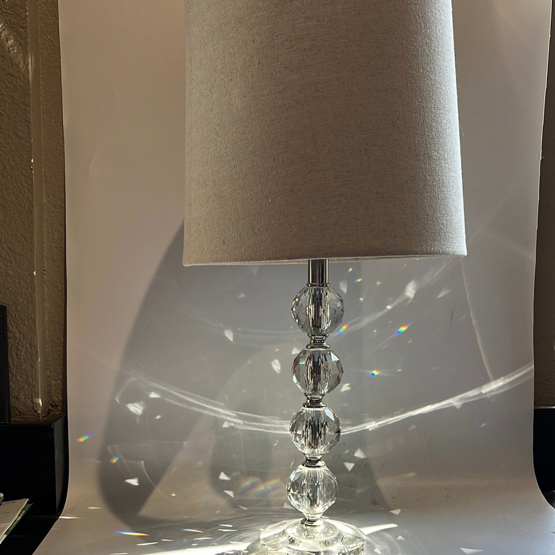 Crystal Ball Table Lamp 20"x10"