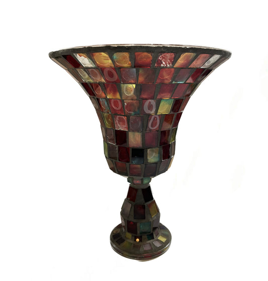 Colorful Mosaic Vase 8"x9.5"