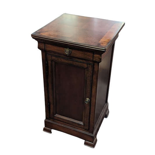 Square Dark Wood End Table 18"x18"x32"